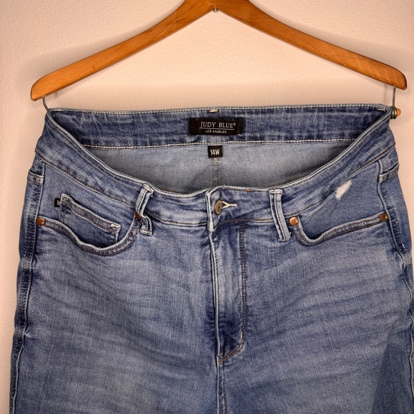 Judy Blue High Waist Tummy Control Straight Leg Jeans - Picture 5 of 6